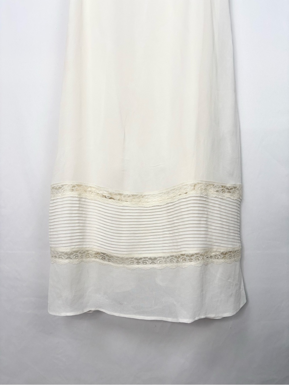 Reformation Ronan Lace Trim Midi Dress White Size 10 Adjustable Strap - Picture 3 of 9